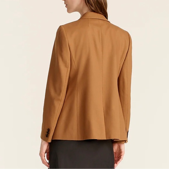 J. Crew Parke Camel Blazer in Wool Flannel - Picture 2 of 8